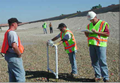 Photo: CQA - Leak Location Survey, Geosynthetics